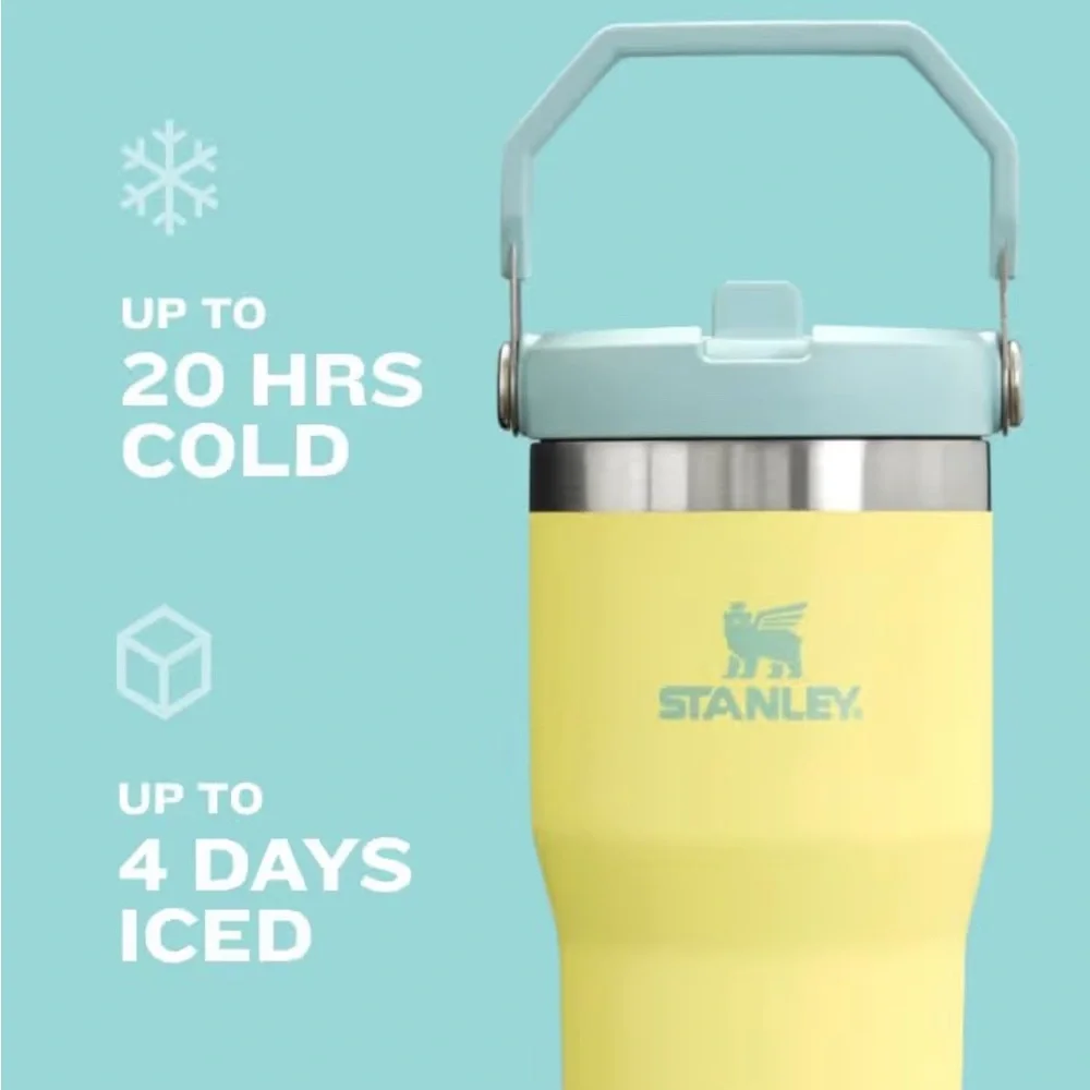 Stanley Yellow and Green IceFlow Flip Straw Tumbler